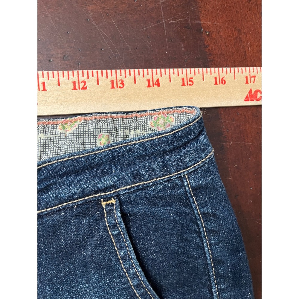 Levi's 515 Women's Dark Wash Denim Shorts Size 4 High Rise Cuffed Casual - Picture 5 of 10